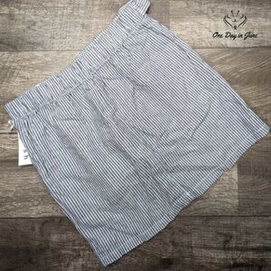 Striped Blue and White Skirt